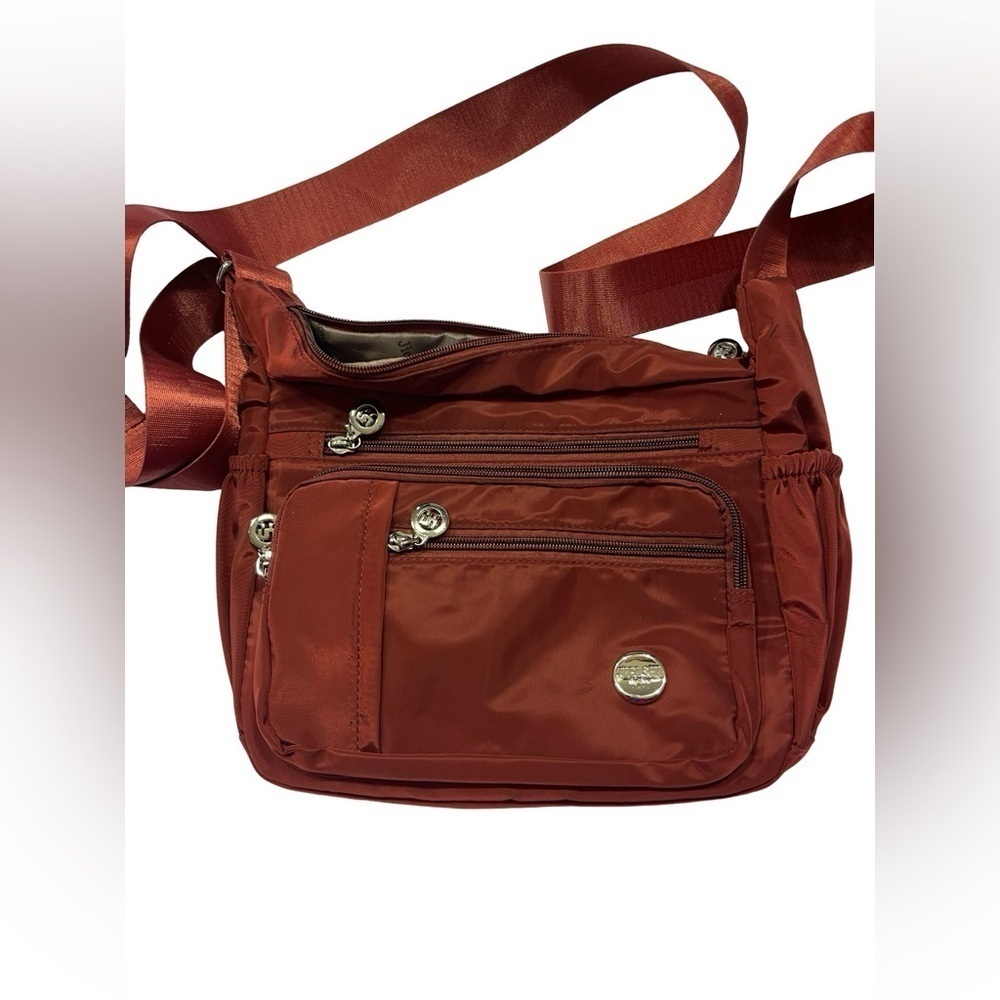 Bought not used… MINTEGRA Shoulder Multiple Pockets Bag Crossbody Tote Bergundy